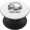 Apnea Apneista Apnea subacqueo snorkelis My Therapist is the Ocean Apnea Atleti Scuba PopSockets PopGrip Adesivo
