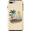 Vacation Beach Days Custodia per iPhone 7 Plus/8 Plus Vacanziere professionista Viaggio Spiaggia Palme Sole