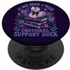 Elder Emo Club Funny Skeleton Design Supporto emotivo Anatra Goth Duck Carino Anatra Pastello Goth PopSockets PopGrip Adesivo