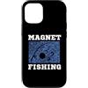 MAGNET FISHING BLUE METAL TREASURE HUNTI Custodia per iPhone 12/12 Pro MAGNETE PESCA BLU PITTURA METALLO CACCIA AL TESORO