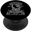 Gypsy Lady Psychic Vintage Retro Circus Gypsy Chrystal Ball Reader Divinatrice Carnevale Circus PopSockets PopGrip Adesivo