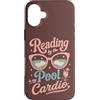 Poolside Reading Days Custodia per iPhone 16 Plus Leggere in piscina è la mia estate amante dei libri cardio