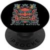 Japanese Aesthetic by Tokyo Waves Maschera giapponese del diavolo Hannya giapponese Oni Maschera Yokai Oni PopSockets PopGrip Adesivo