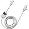 Xoopar - Multi Cavo USB 3 in 1 Caricabatterie Rapido 100W Compatibile Con Tutti Gli Smartphone Caricabatterie Universale Veloce In Plastica Riciclata - Presa USB USB-C Lightning ALU 1M Argento