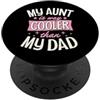 Charming Aesthetic Family Merch for Fabu Mia zia è molto più figa di mio padre PopSockets PopGrip Adesivo