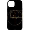 Fibonacci Golden Ratio Geometry Mathemat Custodia per iPhone 15 Plus Matematica matematica geometria circolare rapporto aureo di Fibonacci