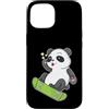 panda China animal zoo bear Himalayan ba Custodia per iPhone 15 Panda Bear Skateboard