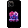 Retro Americana Flower Designs Custodia per iPhone 11 Pro Retrowave Patriotic Flower Land that I love Synthwave Floral