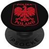 Tronic Tees Polska - Stemma dell'aquila polacca vintage invecchiata della Polonia PopSockets PopGrip Adesivo