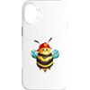 DJFoerster Design Custodia per iPhone 16 Plus apicoltore laborioso,ape, miele, vigili del fuoco, Bee Hero