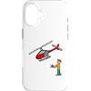 Mark Ewbie Designs Custodia per iPhone 16 RC Modello Elicottero Volare