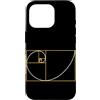 Fibonacci Golden Ratio Geometry Mathemat Custodia per iPhone 16 Pro Fibonacci Golden Ratio Geometria Amante Matematica Matematica Amante