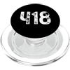 Area Code Tees 418 Codice area Quebec QC Mobile Codice area 418 PopSockets PopGrip per MagSafe