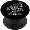 Ow Ow Ow Stickman Chronic Pain Awareness Ow Ow Ow Funny Stickman Humorous Consapevolezza del dolore cronico PopSockets PopGrip Adesivo