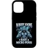 Alpha Wolf Meme Custodia per iPhone 12/12 Pro Micropene Divertente Uomini Inappropriati Rude Wolf Peinlich
