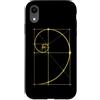 Fibonacci Golden Ratio Geometry Mathemat Custodia per iPhone XR Matematica Matematica Geometria Spirale Dorata Sequenza Fibonacci