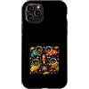 Rottweiler Astronaut Space Dogs Mid Cent Custodia per iPhone 11 Pro Rottweiler Astronauta Space Dogs Mid Century Retro