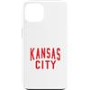 KC Local Apparel Custodia per iPhone 13 Kc Rosso e Nero Kansas City Old School Throwback
