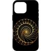 Fibonacci Golden Ratio Geometry Mathemat Custodia per iPhone 16 Pro Max Matematica matematica geometria a spirale rapporto aureo di Fibonacci