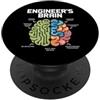 LogicLab Engineer Humor Collective Ingegnere Cervello Divertente Ingegneria Umorismo Problem Solver PopSockets PopGrip Adesivo