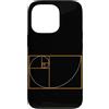 Fibonacci Golden Ratio Geometry Mathemat Custodia per iPhone 13 Pro Fibonacci Golden Ratio Geometria Amante Matematica Matematica Amante