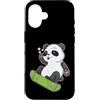 panda China animal zoo bear Himalayan ba Custodia per iPhone 16 Panda Bear Skateboard