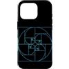Fibonacci Golden Ratio Geometry Mathemat Custodia per iPhone 16 Pro Matematica della geometria a spirale del cerchio della sezione aurea di Fibonacci