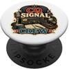 Jimbeels CQ Signal Crew Ironia Radioamatore PopSockets PopGrip Adesivo