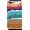 Sunset Beach Abstract Wave Sand Abstract Custodia per iPhone 7 Plus/8 Plus Spiaggia astratta mare e onde di sabbia Surf Tramonto Crystal Art