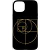 Fibonacci Golden Ratio Geometry Mathemat Custodia per iPhone 15 Plus Matematica matematica geometria circolare rapporto aureo di Fibonacci