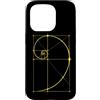 Fibonacci Golden Ratio Geometry Mathemat Custodia per iPhone 15 Pro Matematica Matematica Geometria Spirale Dorata Sequenza Fibonacci