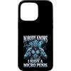 Alpha Wolf Meme Custodia per iPhone 15 Pro Max Micropene Divertente Uomini Inappropriati Rude Wolf Peinlich