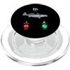 Absurd Humor Catch Tees Funny Fish Calling Phone Screen Meme Design PopSockets PopGrip per MagSafe