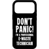 Electronics Recycling Department T-Shirt Custodia per iPhone 17 Pro Max Tecnico dei rifiuti elettronici