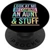 Charming Aesthetic Family Merch for Fabu Guardami Diventare E Zia E Roba PopSockets PopGrip Adesivo