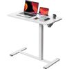 Gibbon Mounts Scrivania mobile in piedi, scrivania pneumatica regolabile (1,1 m), scrivania portatile per laptop con ruote, piccola scrivania mobile per laptop, tavolo per divano, casa, ufficio,