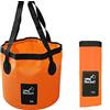KAHEIGN Secchio D'acqua Pieghevole, 12L Secchio Pieghevole Portatile Contenitore Di Stoccaggio Da Campeggio Lavandino Per Viaggiare Escursionismo Pesca Canottaggio Giardinaggio (24 x 25cm)