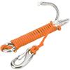 Cerlyiont Gancio Subacqueo in Acciaio Inox Doppio con Cavo a Molla per Attività Subacquee e Sicurezza Sub (Bianca)