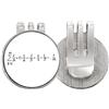no/no Math Kowledge Formula Art Deco Fashion Golf Ball Marker Hat Cap Clip smalto magnetico