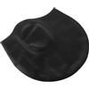 FRCOLOR Cuffia da Nuoto Protettiva per Orecchie in Silicone Nero, Comoda e Riutilizzabile, Adatta per Chioma Lunga e Corta, Unisex per Piscina e Sport Acquatici