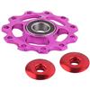 VOANZO 2 Paia Bicicletta Mountain Bike Guida Ruota quadrante Posteriore Cuscinetto anodo pignone 11 Ruota dentata volano Accessori Bicicletta（Viola）