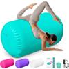 Heipigo Rotolante da Ginnastica 60 x 120 cm, Viola Rotolo gonfiabile Airtrack allenatore capovolti, per rotolamento, yoga e cheerleading, con pompa manuale, per bambini e adulti, interno ed esterno