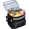 Generic Borsa termica con ruote | con maniglia, grande refrigeratore impermeabile | 35L frigo a ruote per campeggio, all'aperto, spiaggia, pesca, picnic, caravan, giardino festa