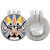 no/no Pechino Cina Testa Colorata Suowulong Golf Ball Marker Cappello Cap Clip Smalto Magnetico