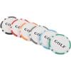 Kisangel Segnapunti da Golf Design a Fiches Poker, Set da 6 Marcatori Leggeri in Plastica ABS, Adatti a Uomo Donna e Ragazzi per in e Viaggio