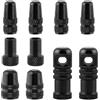 Buxuaaaa Lega di alluminio Tubeless Valvole Core Remover Tool smontaggio strumento di installazione per mountain bike Wheel Bike Valvole tappi con adattatori di conversione