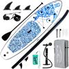 FEATH-R-LITE Tavola gonfiabile per stand up paddle, 33 x 83 x 15,2 cm, ultra leggera (8,6 kg) con accessori per paddleboard, pinne, pagaia regolabile, pompa, zaino, guinzaglio, borsa impermeabile per