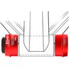 ReachMall BB30 - Movimento centrale a pressione, cuscinetto in ceramica o acciaio per guscio da 68-73 mm, lega di alluminio CNC per guarnitura GXP 24 mm, nero