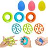 Flintronic 9Pezzi Finger Trainer, Kit Rafforzatore Mani e delle Dita, Pallina Antistress Mano Terapia, Attrezzo Ginnico per Dita, Attrezzo per Esercitare Le Dito, Finger Stretcher, Anello per Esercizi