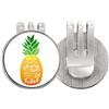 no/no PineFruit Stand Tall Be Sweet Citazione Golf Ball Marker Cappello Cap Clip Smalto Magnetico